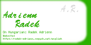 adrienn radek business card